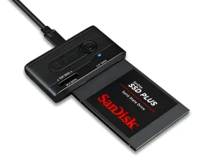 ICY BOX MB031U-1SMB černá / Adaptér / USB-C - 2,5" SATA / M.2 SATA SSD / USB 3.2 Gen 1 (MB031U-1SMB)