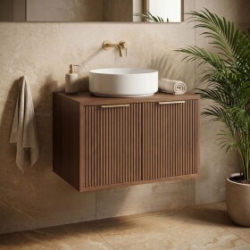 REA - Koupelnová skříňka pod umyvadlo Core 60cm Brown REA-M0411