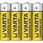 Varta Superlife AA / Baterie / 1.5V / zinko-uhlíková / 4 ks / ve fólii (409690,00)