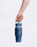 Hydro Flask Wide Mouth Travel Bottle with Flex Straw Cap (710 ml) Harbor Blue