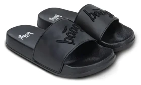 BAAGL Pantofle Logo Black vel. 30 / Protiskluzová EVA podrážka / Lehký materiál