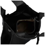 Trendy dámský koženkový set kabelek Winona, černý