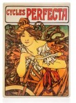 Cedule Alfons Mucha Cycles Perfecta, 15 21 cm