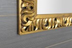 SAPHO - ZEEGRAS zrcadlo ve vyřezávaném rámu 90x90cm, zlatá IN416