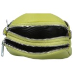 Trendy dámská koženková crossbody kabelka Kirké, zelená