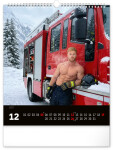 Nástěnný kalendář 2027 Notique Dreamy Firefighters, 30 × 34 cm