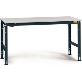 Manuflex LU4076.7016 ESD ESD pracovní stůl Univerzální standardní základní stůl s plastové desky, Šxhxv = 1500 x 1200 x 766-876 mm antracitová