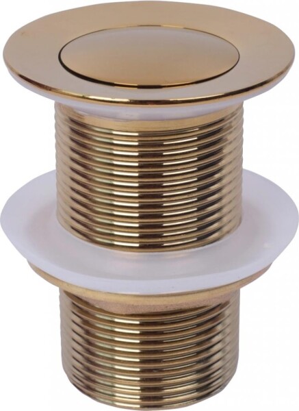 MEXEN - Zátka klik-klak bez přepadu, malá kulatá, zlato 79915-50