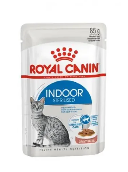 Royal Canin Indoor Sterilised in Gravy 85 g / Kapsička pro kočky / kastrované (9003579013809)