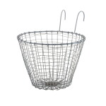 Ib Laursen Závěsný drátěný obal na květiny, šedá barva, zinek