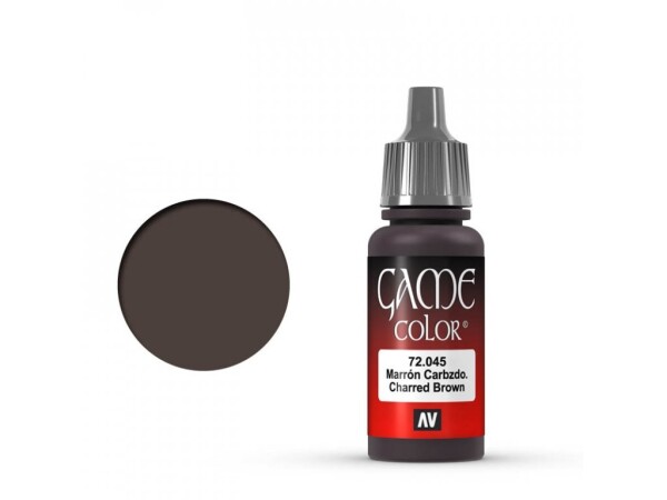 Vallejo Game Color 72045 Charred Brown (18 ml)