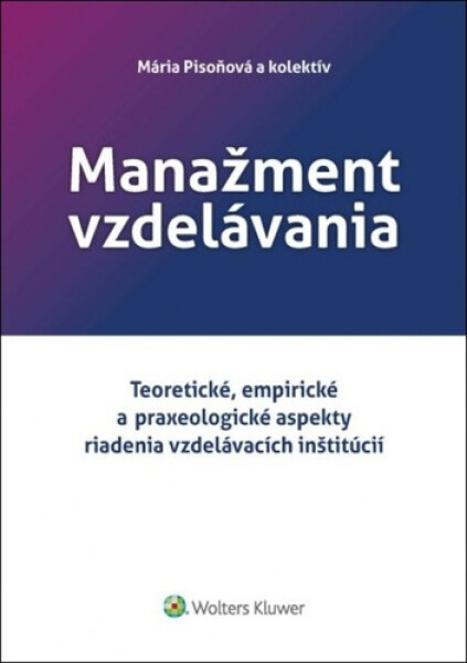 Manažment vzdelávania - Mária Pisoňová