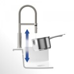 Dřezová baterie Villeroy & Boch Steel Expert Compact, 92730023, Zlatá / černá 92730023