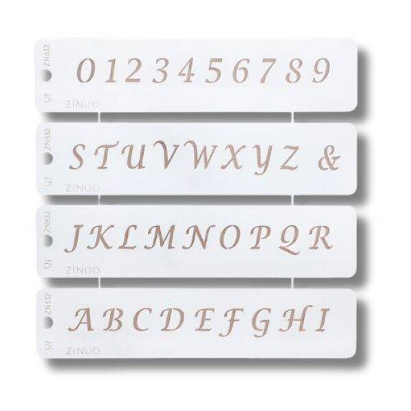 Stencil Abeceda a číslice