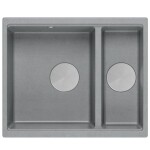 Quadron - Granitový dřez Logan 150 Grey Metallic Měď HCQL5646U5-C1_U