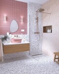 Sprchový systém SAT Aurum s termostatickou baterií broušený rose gold SATSSTKAURBRG SATSSTKAURBRG
