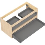 MEXEN - Box-A skříňka pro umyvadlo 100, 2 zásuvky, dub 91AX0-1000-470-2-81