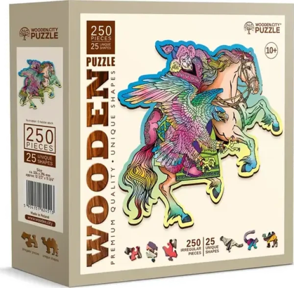 WOODEN CITY Dřevěné puzzle Kůň a orel