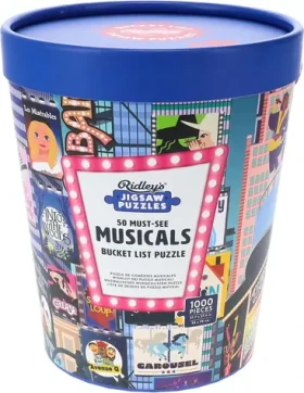 RIDLEY'S GAMES Puzzle Bucket List: 50 MustSee Muzikály