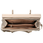 Trendy dámská koženková kabelka do ruky Camila, tmavě béžová