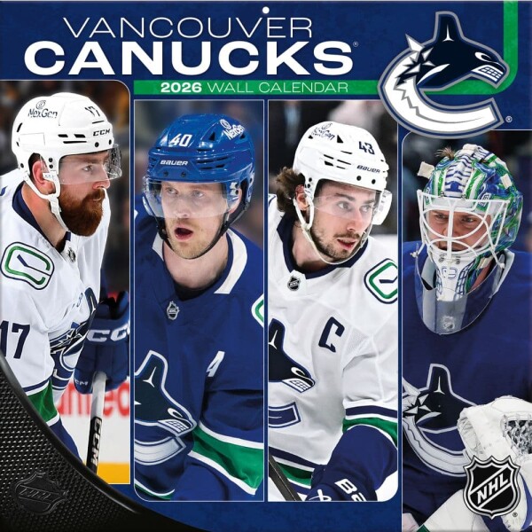 JF Turner Kalendář Vancouver Canucks NHL 2026 Wall Calendar