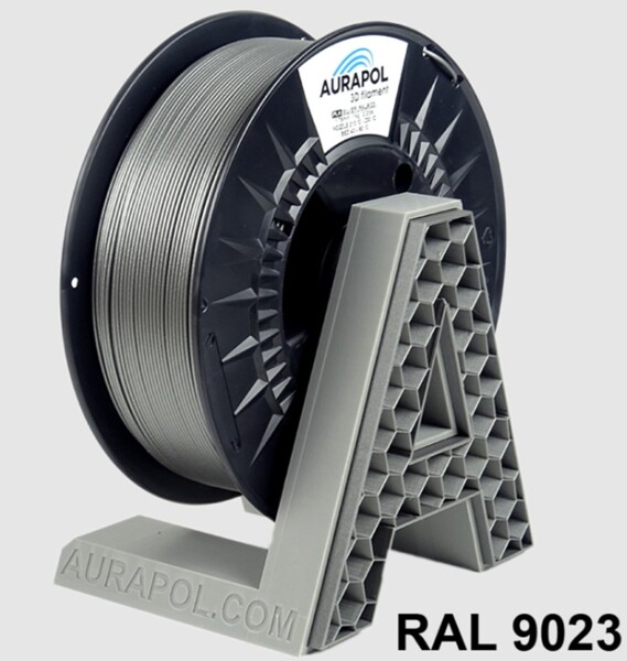 PLA filament stříbrný - tmavá šedá perleť 1,75 mm Aurapol 1 kg