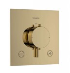 HANSGROHE - Ecostat Comfort E Termostatická baterie pod omítku, pro 2 spotřebiče, leštěný vzhled zlata 33716990