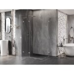 MEXEN/S - Lunar L Duo sprchový kout dveře křídlové 75 x 70, transparent, chrom 834L-075L-070P-01-00