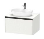 DURAVIT - Ketho.2 Umyvadlová skříňka s výřezem 46x80x55 cm, 1 zásuvka, matná bílá K24885018180000