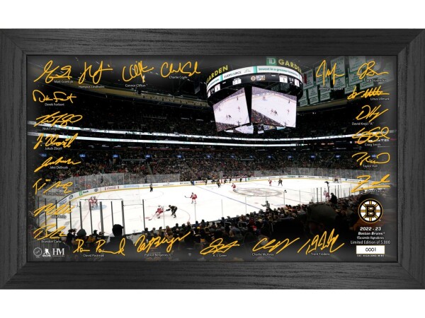 Highland Mint Obraz Boston Bruins NHL 2022 Signature Rink