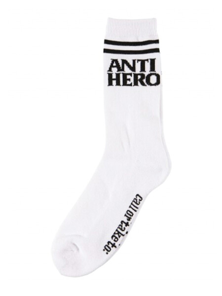 Antihero BLACK HERO IF FOUND white/black pánské ponožky