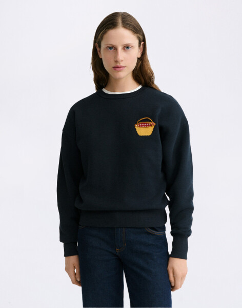 Thinking MU Jodie Sweatshirt Basket NAVY S