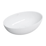 OMNIRES - SHELL M+ umyvadlo na desku, 50 x 32 cm, bílá lesk SHELL500UNBP