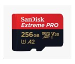 SanDisk micro SDXC karta 256GB Extreme PRO (200 MB/s Class 10, UHS-I U3 V30) + adaptér EDF_493412