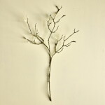 House Doctor Umělá květina Magnolia White 95 cm, bílá barva, plast