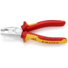 KNIPEX - kleště kombinované silové - Lineman's Pliers - 240mm - americký model, dvousložková rukojeť, s připevňovacím okem, s prostorem pro tahání a lisování drátů (0912240T)