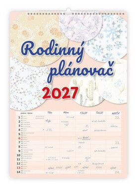 Kalendář nástěnný 2027 - Rodinný plánovač