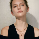 Dvojitý náhrdelník z chirurgické oceli Liu, Stříbrná 40 cm + 6 cm (prodloužení)