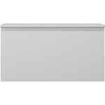 MEXEN/S - Orio koupelnová skříňka pod umyvadlo 90 cm s deskou, 1 šuplík, šedá mat 91A10-09047-1-BFC62