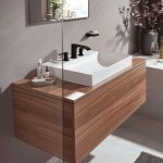 HANSGROHE - Vivenis Umyvadlová baterie s výpustí, 3-otvorová instalace, EcoSmart, matná černá 75033670