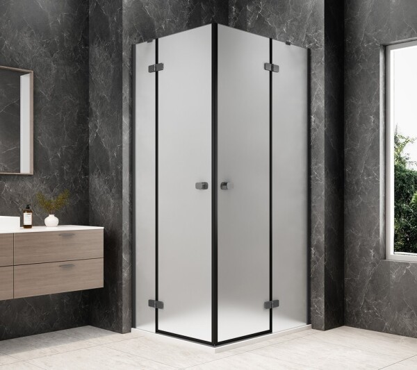 POLYSAN - GLOBE GUN METAL obdélníkový sprchový kout 1200x1000, rohový vstup, matné sklo GB5200MGM