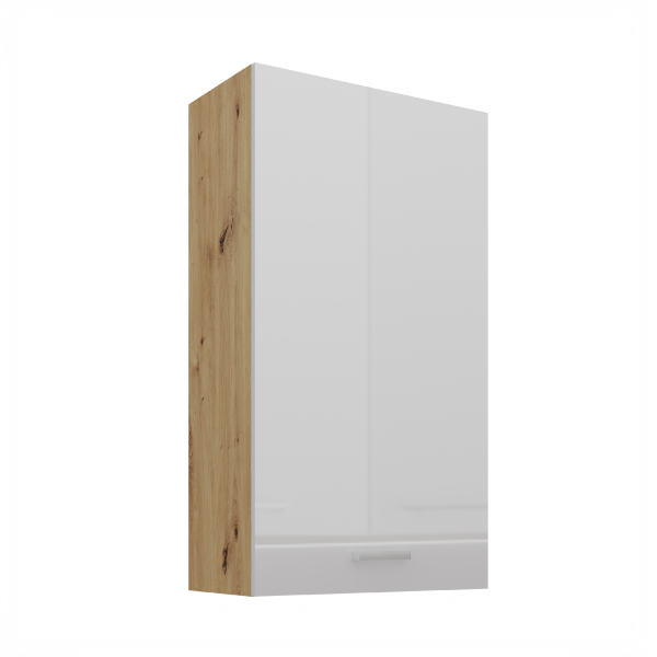 Horní skříňka Artisan 60 G-108 1F Barva korpusu: Dub artisan, Barva dvířek: Bílý lesk