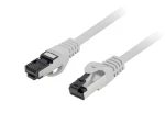 Lanberg CAT8.1 S/FTP 0,5 m šedá / Patch kabel / 40 Gb/s / LSZH / RJ-45 (PCF8-10CU-0050-S)