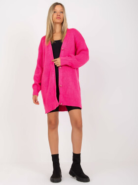 Dámský svetr LC SW 0267 fluo růžový - Rue Paris one size