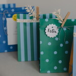 Eulenschnitt Papírový sáček Stripes and Dots 27 × 21 cm – set 6 ks, multi barva, papír