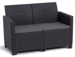 Keter CLAIRE 2 SEATERS SOFA - grafit