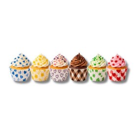 Dortisimo Košíčky na mini muffiny se zelenými květinami (100 ks)