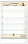 Nástěnný kalendář 2027 Notique Rodinný plánovací Harry Potter XL, 33 x 46 cm