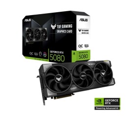 ASUS VGA NVIDIA GeForce RTX 5080 TUF GAMING 16GB OC, 16GB GDDR7, 3xDP, 2xHDMI EDF_1887549