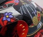 Helma na moto Xrc Illustrator matt red - 2Xl / červená